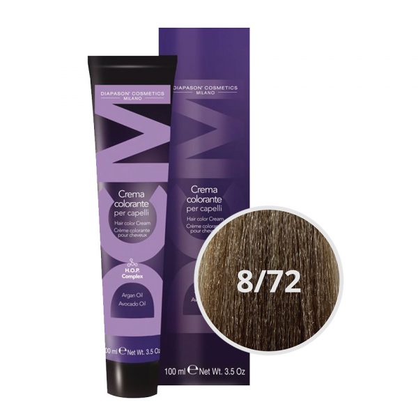 Colorazione diapason colore  8.72 biondo chiaro beige  cenere 100 ml