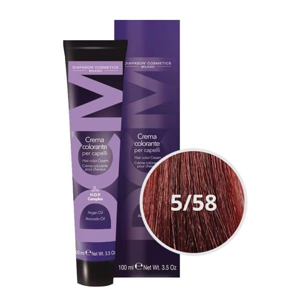 Colorazione diapason colore  5.58 castano  chiaro rosso violetto 100 ml