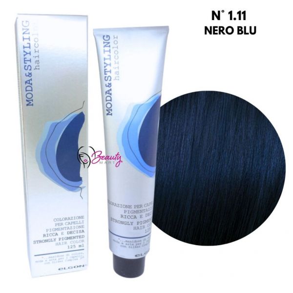 Colorazione elgon moda & styling N° 1.11 colore nero blu  125 ml