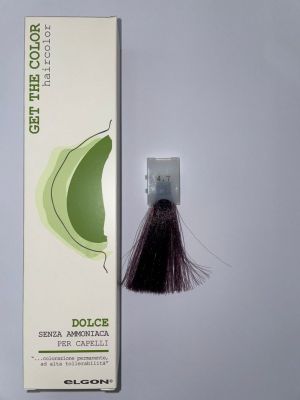 Colorazione senza ammoniaca elgon dolce colore  4.7 castano viola malva 100 ml