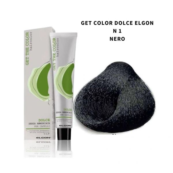 Colorazione senza ammoniaca Elgon Dolce  N 1.0 nero 100 ml