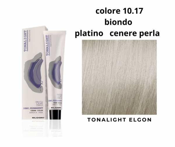 Colorazione tonalizzante tonalight Elgon  colore 10.17 biondo platino cenere perla 100 ml