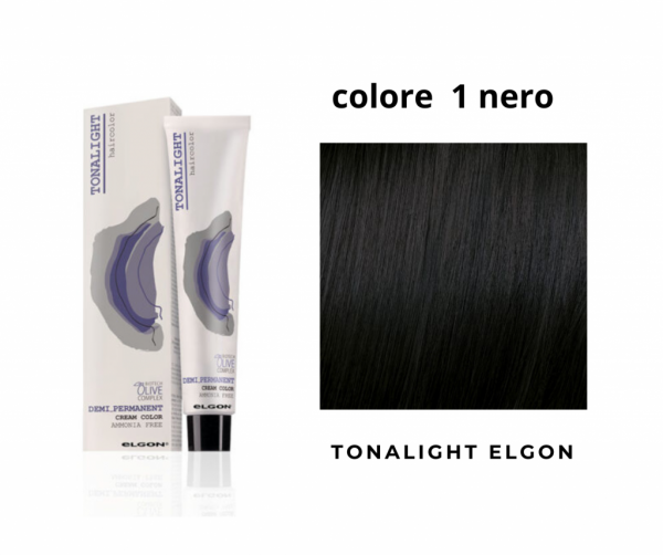 Colorazione tonalizzante tonalight Elgon colore 1.0 nero 100 ml