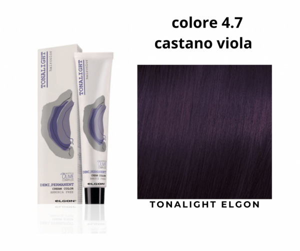 Colorazione tonalizzante tonalight Elgon colore  4.7 castano viola 100 ml
