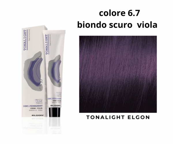 Colorazione tonalizzante tonalight Elgon colore  6.7 biondo scuro viola 100ml