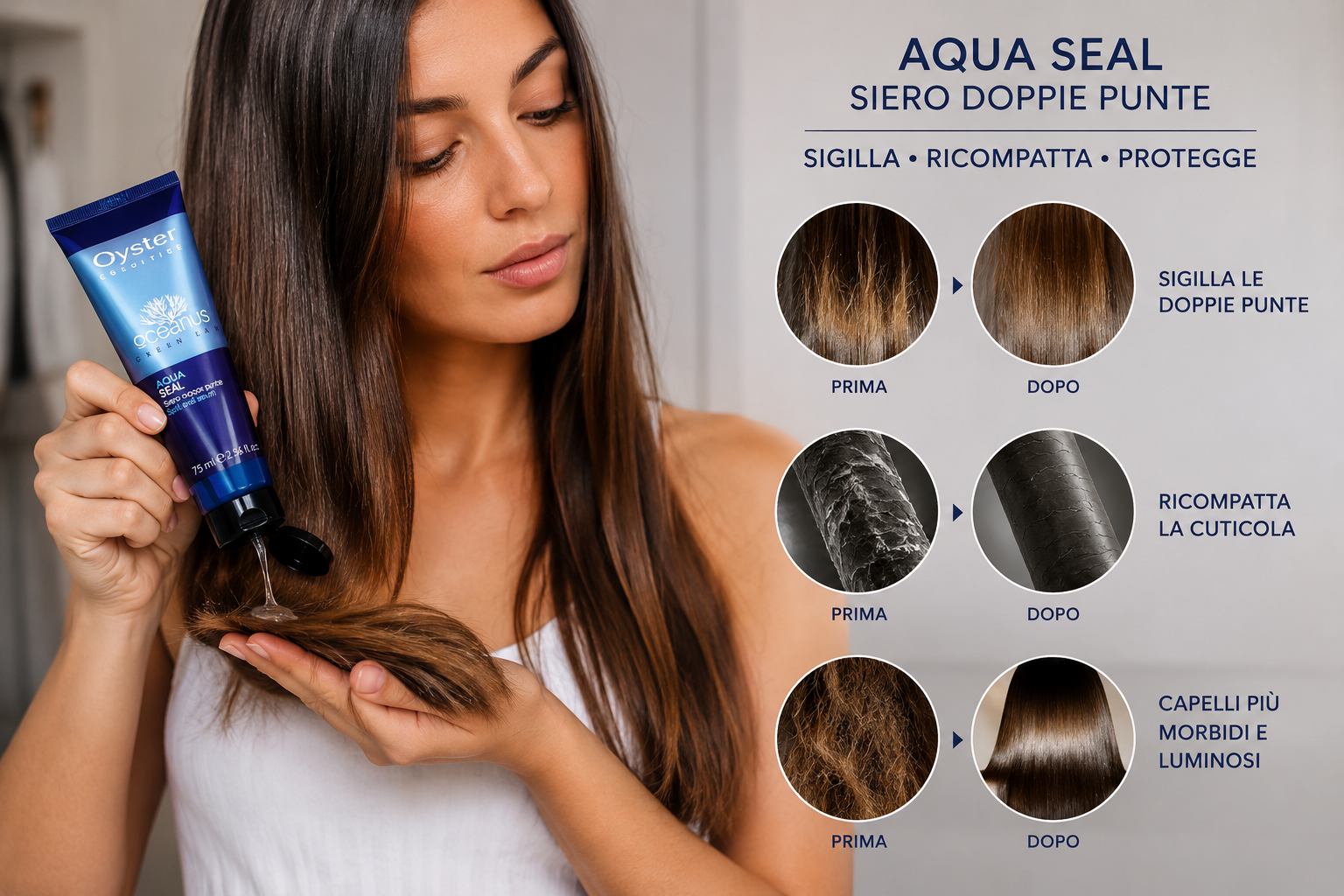 Siero doppie punte aqua seal oceanus 75 ml Oyster Cosmetics