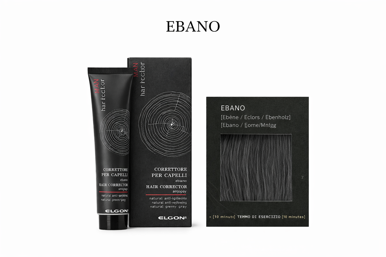 Correttore in maschera per uomo colore ebano 150 ml for man Elgon