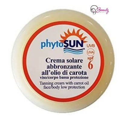 Crema solare abbronzante viso e corpo all'olio di carota SPF6 100 ml