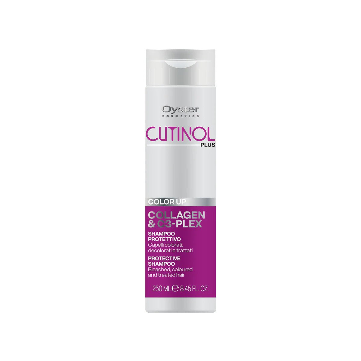Shampoo protettivo per capelli colorati decolorati e trattati cutinol plus color - up 250 ml Oyster Cosmetics