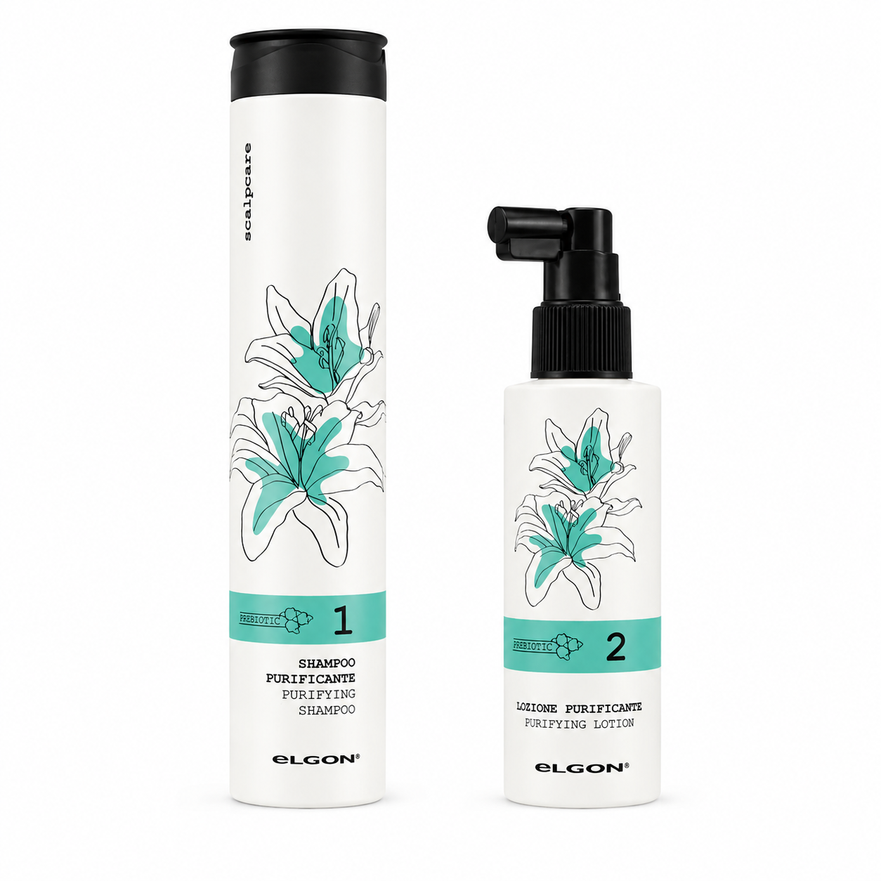 Trattamento purificante da eccesso di sebo e forfora shampoo 250 ml + lozione 100 ml ELgon